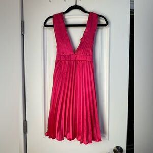 Pink Mini Ruffle Dress